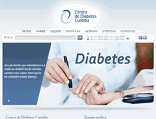 Tablet Screenshot of centrodediabetescuritiba.com.br